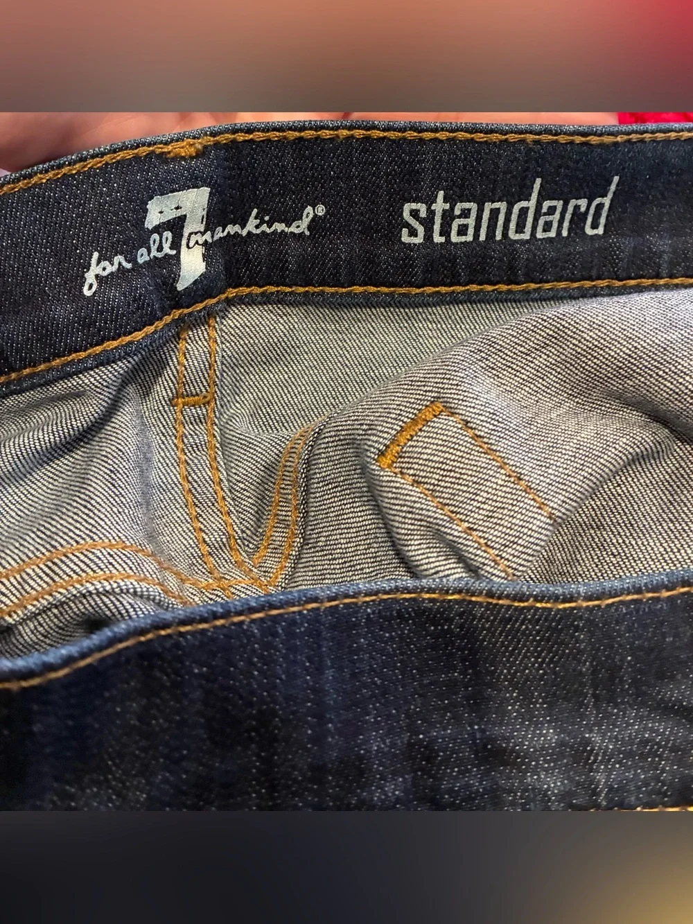 7 For All Mankind Standard Straight Leg Jeans Dark Wash Men’s Denim Size 31